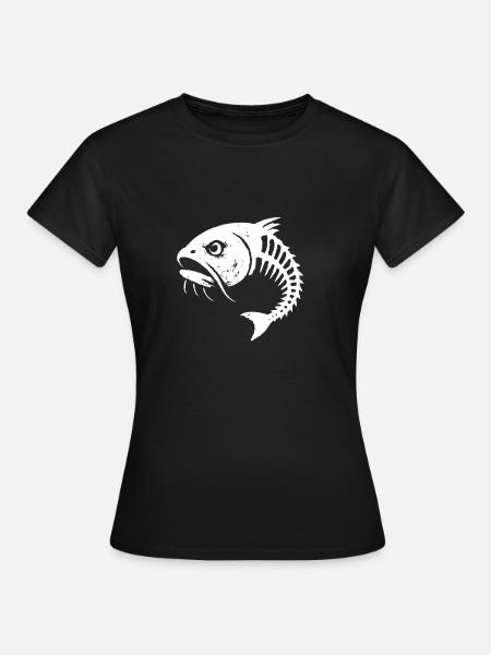 Fischgrate Sauer - Frauen T-Shirt - Schwarz