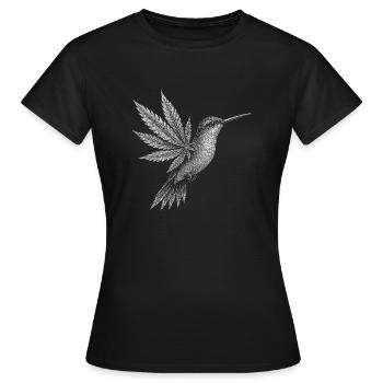 Hummingbird - Women's T-Shirt - black - Front - AI Model Female 172 dark (172cm)