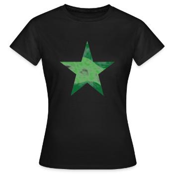 Camouflage vintage stern - Frauen T-Shirt - Schwarz - Vorne - AI Model Female 172 dark (172cm)