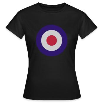 Mod target - Frauen T-Shirt - Schwarz - Vorne - AI Model Female 172 dark (172cm)