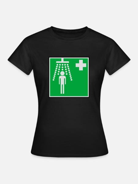Clean Douche hôpital - T-shirt Femme - noir