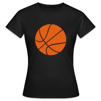 basket ball - Frauen T-Shirt - Schwarz - Vorne - AI Model Female 172 dark (172cm)