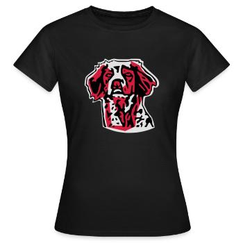 Brittany Spaniel - Women's T-Shirt - black - Front - AI Model Female 172 dark (172cm)