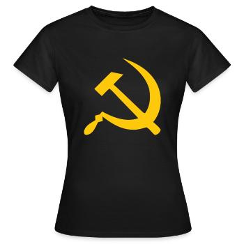 Communisme - T-shirt Femme - noir - Devant - AI Model Female 172 dark (172cm)