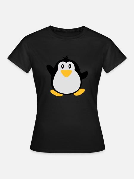 süßer Pinguine - Frauen T-Shirt - Schwarz