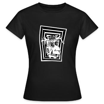 Alien's attack - Women's T-Shirt - black - Front - AI Model Female 172 dark (172cm)