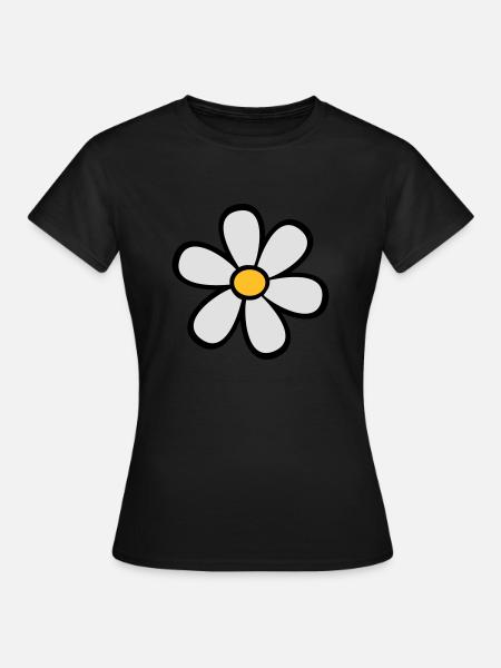 Marguerites - T-shirt Femme - noir