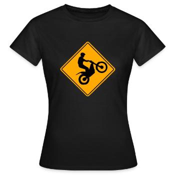 Trial Road Sign - Frauen T-Shirt - Schwarz - Vorne - AI Model Female 172 dark (172cm)