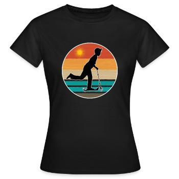 Scooter scooter vintage - Women's T-Shirt - black - Front - AI Model Female 172 dark (172cm)