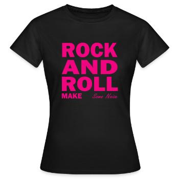 Rock Music Rock and Roll - Women's T-Shirt - black - Front - AI Model Female 172 dark (172cm)