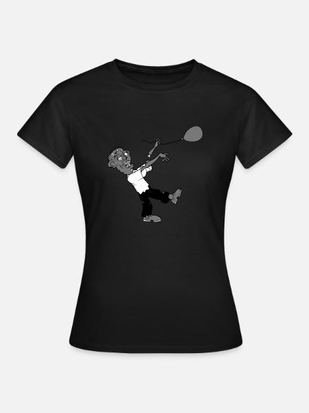 Zombie verliert Luftballon - Frauen T-Shirt - Schwarz