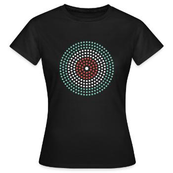 Geometrisch - Frauen T-Shirt - Schwarz - Vorne - AI Model Female 172 dark (172cm)