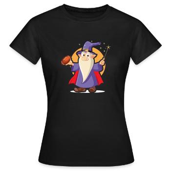 Zauberer - Frauen T-Shirt - Schwarz - Vorne - AI Model Female 172 dark (172cm)