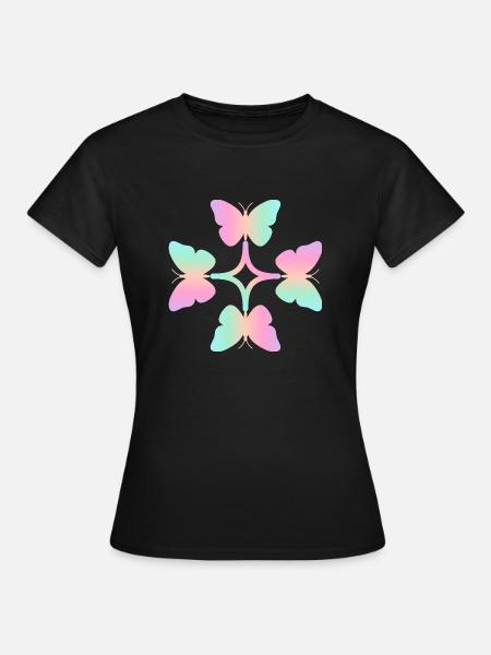 Schmetterlinge Union - Frauen T-Shirt - Schwarz