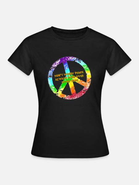 Friede - Frauen T-Shirt - Schwarz