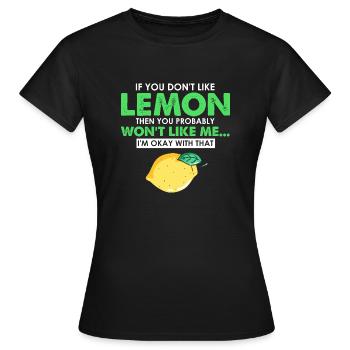 Limonade Limonade Limonade Limonade Stand Design - T-shirt Femme - noir - Devant - AI Model Female 172 dark (172cm)