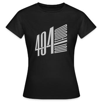 Error 404 not found - Women's T-Shirt - black - Front - AI Model Female 172 dark (172cm)