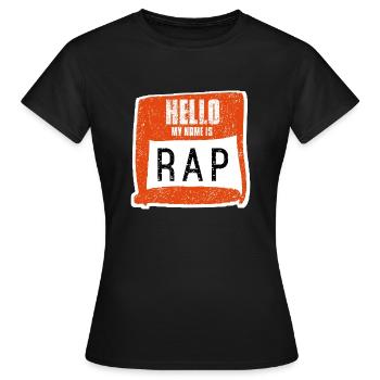 Rap Musik - Frauen T-Shirt - Schwarz - Vorne - AI Model Female 172 dark (172cm)