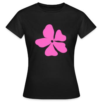 Pink Hippy Flower Power - Women's T-Shirt - black - Front - AI Model Female 172 dark (172cm)