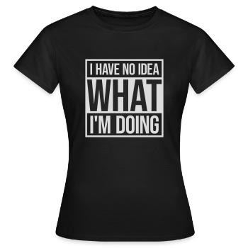 Aucune idée - T-shirt Femme - noir - Devant - AI Model Female 172 dark (172cm)