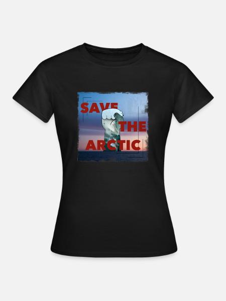 Save The Arctic - Frauen T-Shirt - Schwarz
