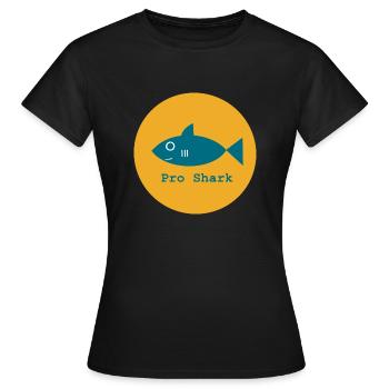 Pro Shark, Pro Shark, Pro Mer, Pro Océan - T-shirt Femme - noir - Devant - AI Model Female 172 dark (172cm)