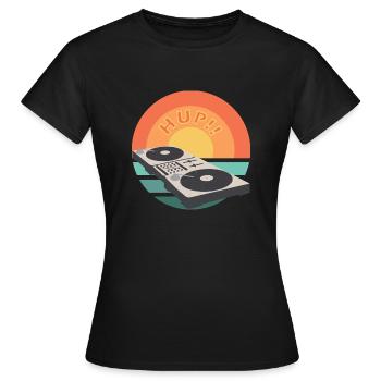Mischpult SunSet DJ Mixer - Frauen T-Shirt - Schwarz - Vorne - AI Model Female 172 dark (172cm)