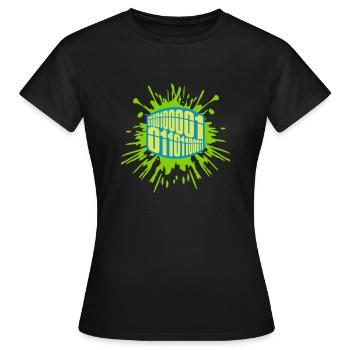 Binary Code Program Language - Women's T-Shirt - black - Front - AI Model Female 172 dark (172cm)