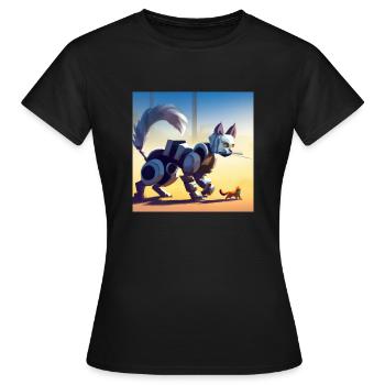 Confidence Cat - Women's T-Shirt - black - Front - AI Model Female 172 dark (172cm)