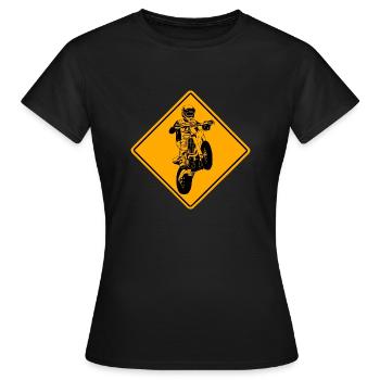 Supermoto - Frauen T-Shirt - Schwarz - Vorne - AI Model Female 172 dark (172cm)