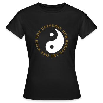Tao - T-shirt Femme - noir - Devant - AI Model Female 172 dark (172cm)