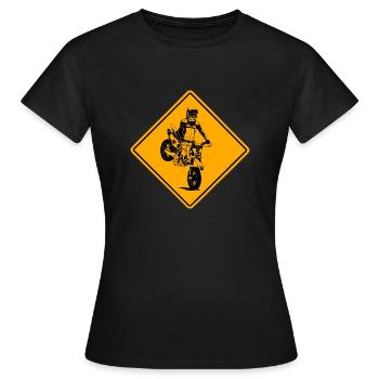 Supermoto - Frauen T-Shirt - Schwarz - Vorne - AI Model Female 172 dark (172cm)
