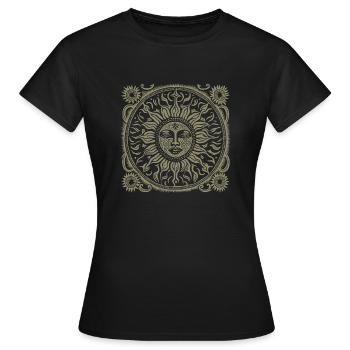 Sunburst - Women's T-Shirt - black - Front - AI Model Female 172 dark (172cm)