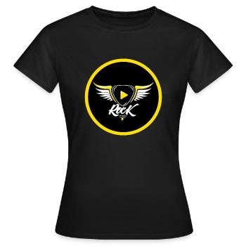 FELS - Frauen T-Shirt - Schwarz - Vorne - AI Model Female 172 dark (172cm)