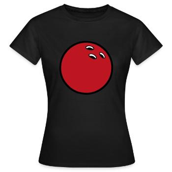 Bowlingkugel 2510 - Frauen T-Shirt - Schwarz - Vorne - AI Model Female 172 dark (172cm)