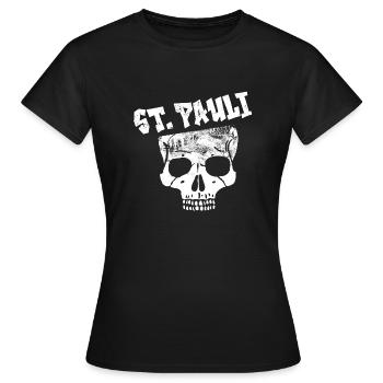 SAINT-PAULI - T-shirt Femme - noir - Devant - AI Model Female 172 dark (172cm)