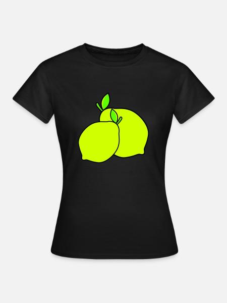 zitronen - Frauen T-Shirt - Schwarz