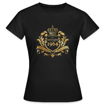 60th Birthday "Semper Verum - Established 09/1964 - Women's T-Shirt - black - Front - AI Model Female 172 dark (172cm)