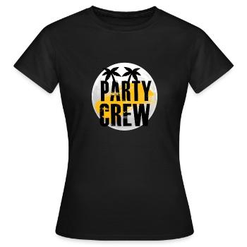 Equipage de fête pleine lune - T-shirt Femme - noir - Devant - AI Model Female 172 dark (172cm)