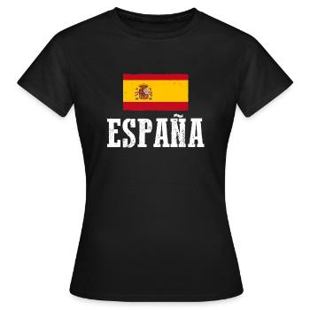 Spanier Spanien - Frauen T-Shirt - Schwarz - Vorne - AI Model Female 172 dark (172cm)