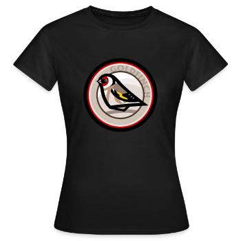 Chardonneret - T-shirt Femme - noir - Devant - AI Model Female 172 dark (172cm)