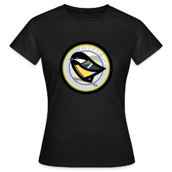 Great tit - Women's T-Shirt - black - Front - AI Model Female 172 dark (172cm)