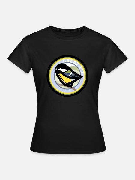 Great tit - Women's T-Shirt - black