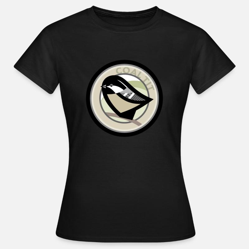 Mésange de charbon - T-shirt Femme - noir