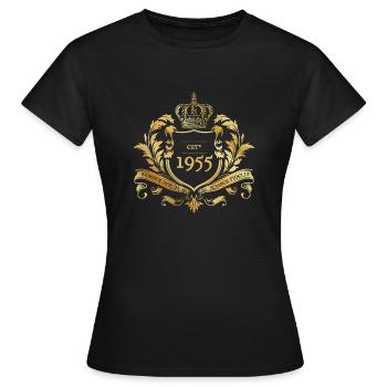 70th Birthday Semper Verum - Established 1955 - Women's T-Shirt - black - Front - AI Model Female 172 dark (172cm)
