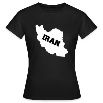 Iran - Women's T-Shirt - black - Front - AI Model Female 172 dark (172cm)