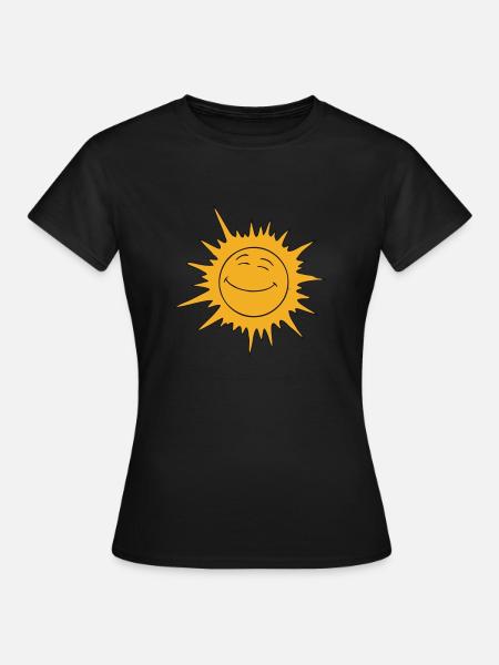 Smileysonne - Frauen T-Shirt - Schwarz