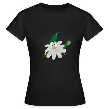 dwarf gnome - Women's T-Shirt - black - Front - AI Model Female 172 dark (172cm)