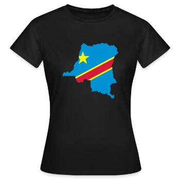 Congo - T-shirt Femme - noir - Devant - AI Model Female 172 dark (172cm)