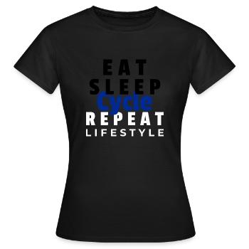 Cycle tee - Women's T-Shirt - black - Front - AI Model Female 172 dark (172cm)